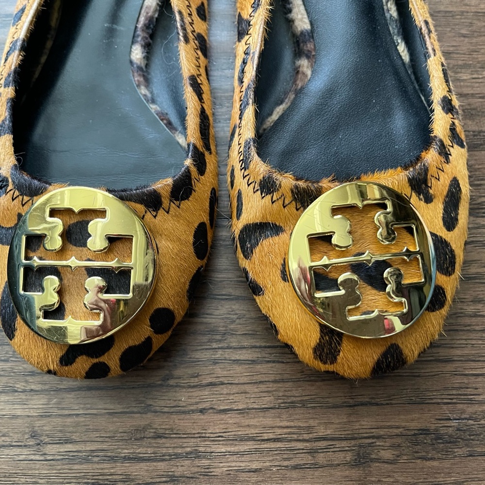 Tory Burch calf hair flats